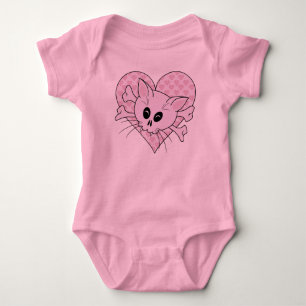 Kitty Bones Baby Strampler