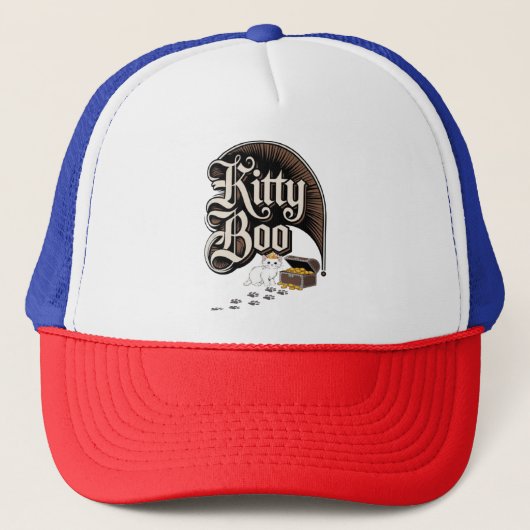 Kitty Boo Truckerkappe (Vorderseite)