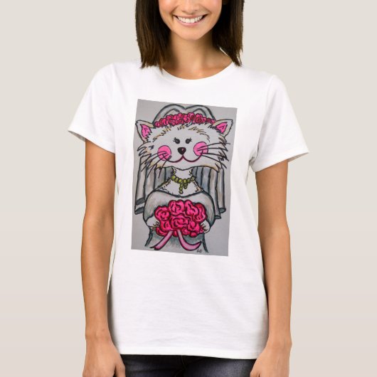 Kitty Bridge zu sein Hemd mit weißem Hintergrund T-Shirt (Vorderseite)