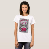 Kitty Bridge zu sein Hemd mit weißem Hintergrund T-Shirt (Vorne ganz)