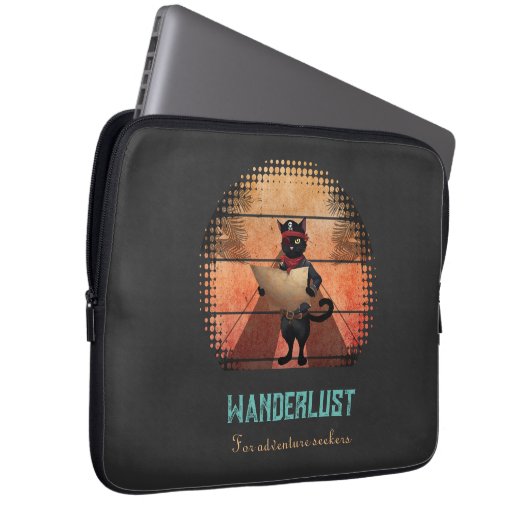 Kitty Buccaneers Sunset Quest Laptopschutzhülle (Vorne Rechts)