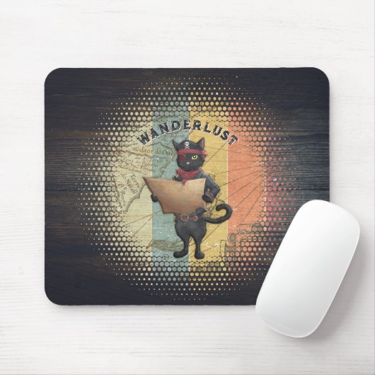 Kitty Buccaneers Sunset Quest Mousepad (Mit Mouse)