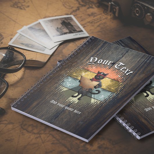 Kitty Buccaneers Sunset Quest Notizblock