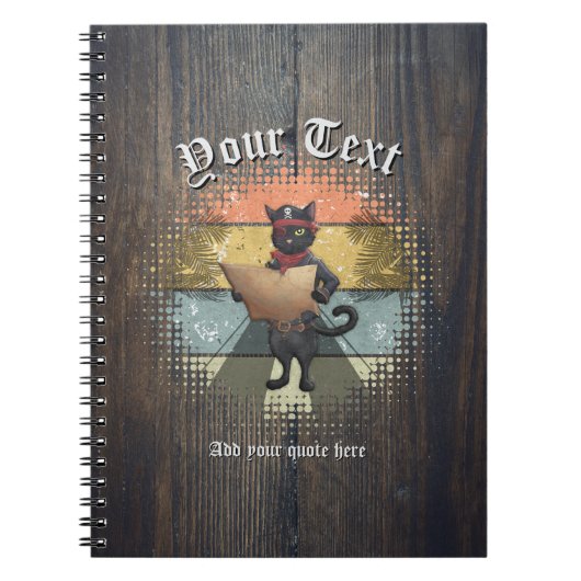 Kitty Buccaneers Sunset Quest Notizblock (Vorderseite)