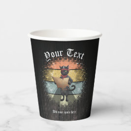 Kitty Buccaneers Sunset Quest Pappbecher