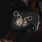 Kitty Buccaneers Sunset Quest Square Schlüsselanhänger