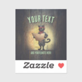 Kitty Buccaneers Sunset Quest Vinyl Sticker (Blatt)