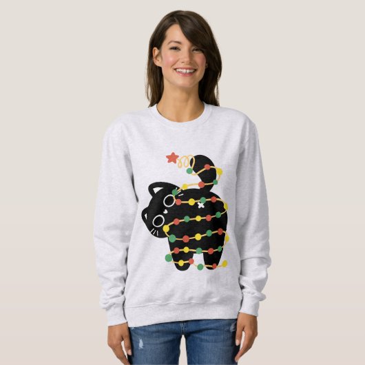 kitty butt funny cat lover kitten catmas  sweatshirt (Vorne ganz)