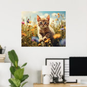 *~* Kitty Butterfly Blume 5:4 Kätzchen AP68 Poster (Heimbüro)