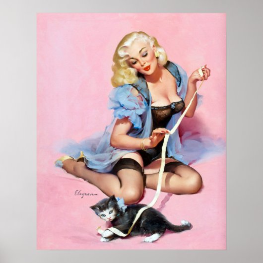 Kitty Button Up Poster (Vorne)