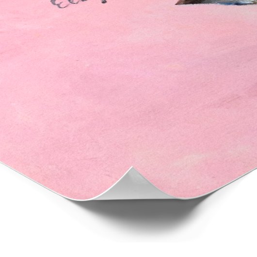 Kitty Button Up Poster (Ecke)