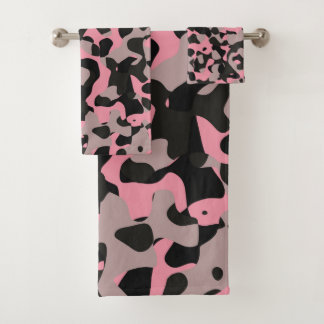 Kitty Camouflage Badhandtuch Set