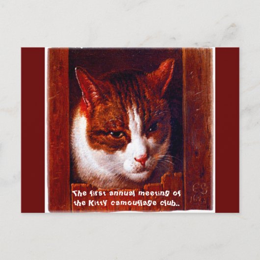"Kitty camouflage club" Postkarte (Vorderseite)