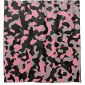 Kitty Camouflage Duschvorhang (Vorderseite)