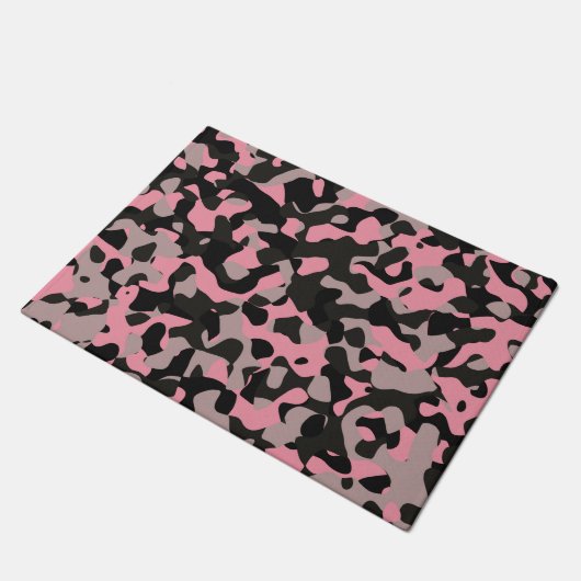 Kitty Camouflage Fußmatte (Schrägansicht)