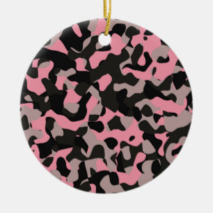 Kitty Camouflage Keramik Ornament
