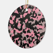Kitty Camouflage Keramik Ornament (Links)