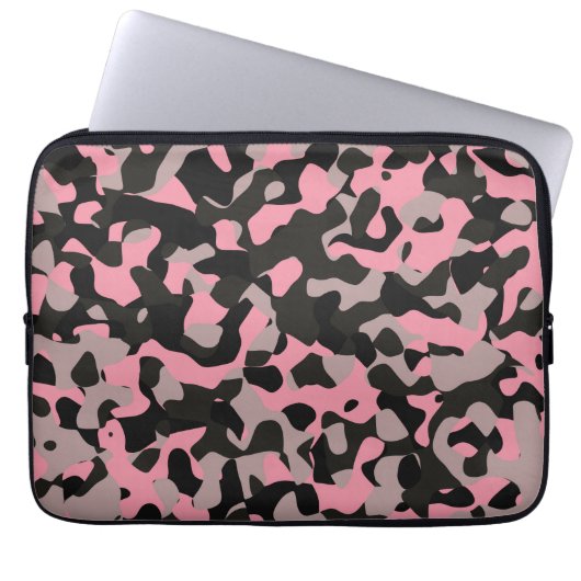 Kitty Camouflage Laptopschutzhülle (Vorderseite)