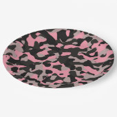 Kitty Camouflage Pappteller (Schrägansicht)