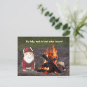 Kitty Campfire Postkarte (Stehend Vorderseite)