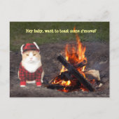 Kitty Campfire Postkarte (Vorderseite)