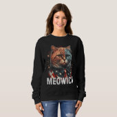 Kitty Cat 4th Of July Meowica USA Patriotic Indepe Sweatshirt (Vorne ganz)