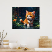*~* Kitty Cat 5:4 Feline Kitten Orange Tabby Poster (Küche)