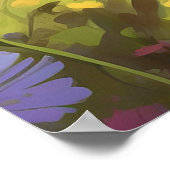 *~* Kitty Cat 5:4 Kitten Field Wild Blume AP68 Poster (Ecke)