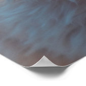 *~* Kitty Cat 5:4 Kitten White Long Hair Fluffy Poster (Ecke)