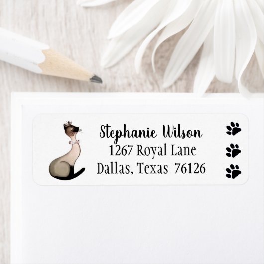 Kitty Cat Address Label (Insitu)