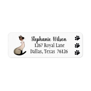 Kitty Cat Address Label