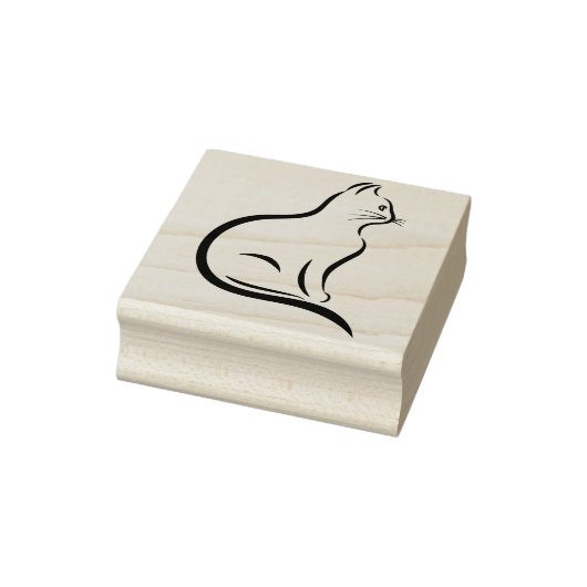 Kitty Cat Art Briefmarke Gummistempel (Stempel)