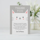 Kitty Cat Baby Dusche Danke Custom (Stehend Vorderseite)