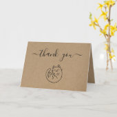 Kitty Cat Baby Dusche Danke Karte (Gelbe Blume)