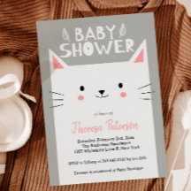 Kitty Cat Baby Shower Gender Neutral