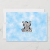 Kitty Cat Birthday Einladung (Rückseite)