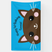 Kitty Cat Birthday Party Kinder Banner (Vertikal)