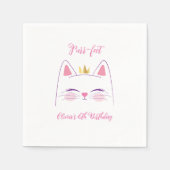 Kitty Cat Birthday Party Serviette (Vorderseite)