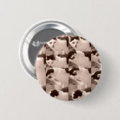 Kitty Cat/Black & White Foto Button (Vorne & Hinten)