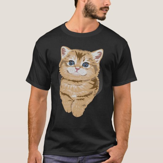 Kitty Cat Blue Eyes Cats T-Shirt (Vorderseite)