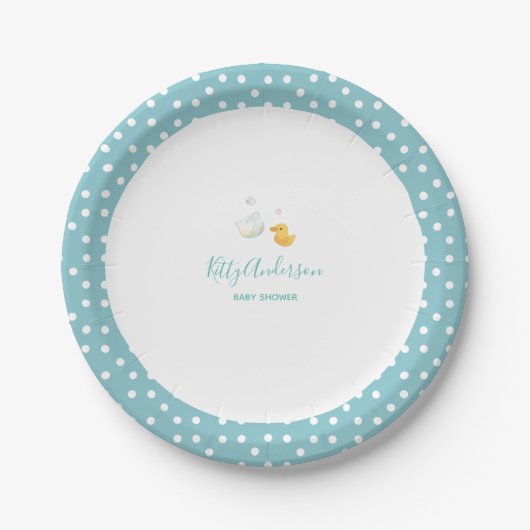 Kitty Cat Blume Blase Bath Pappteller (Vorderseite)
