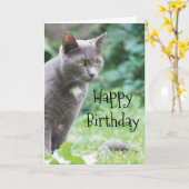Kitty Cat Card Karte (Gelbe Blume)
