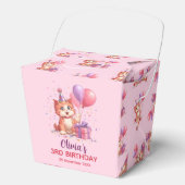 Kitty Cat Celebration Birthday Favor Box Geschenkschachtel (Vorderseite)
