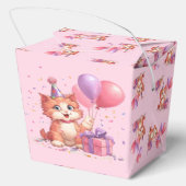 Kitty Cat Celebration Birthday Favor Box Geschenkschachtel (Rückseite)