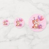 Kitty Cat Celebration Birthday Table Confetti Konfetti (Vorderseiten)