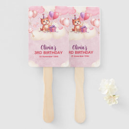 Kitty Cat Celebration Geburtstag Set der Fans Fächer