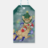 Kitty Cat Christmas Geschenkanhänger (Vorderseite)