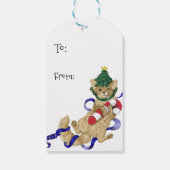 Kitty Cat Christmas Geschenkanhänger (Rückseite)