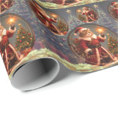 Kitty Cat Christmas Geschenkpapier (Rolleneckpunkt)