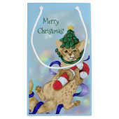 Kitty Cat Christmas Kleine Geschenktüte (Rückseite)